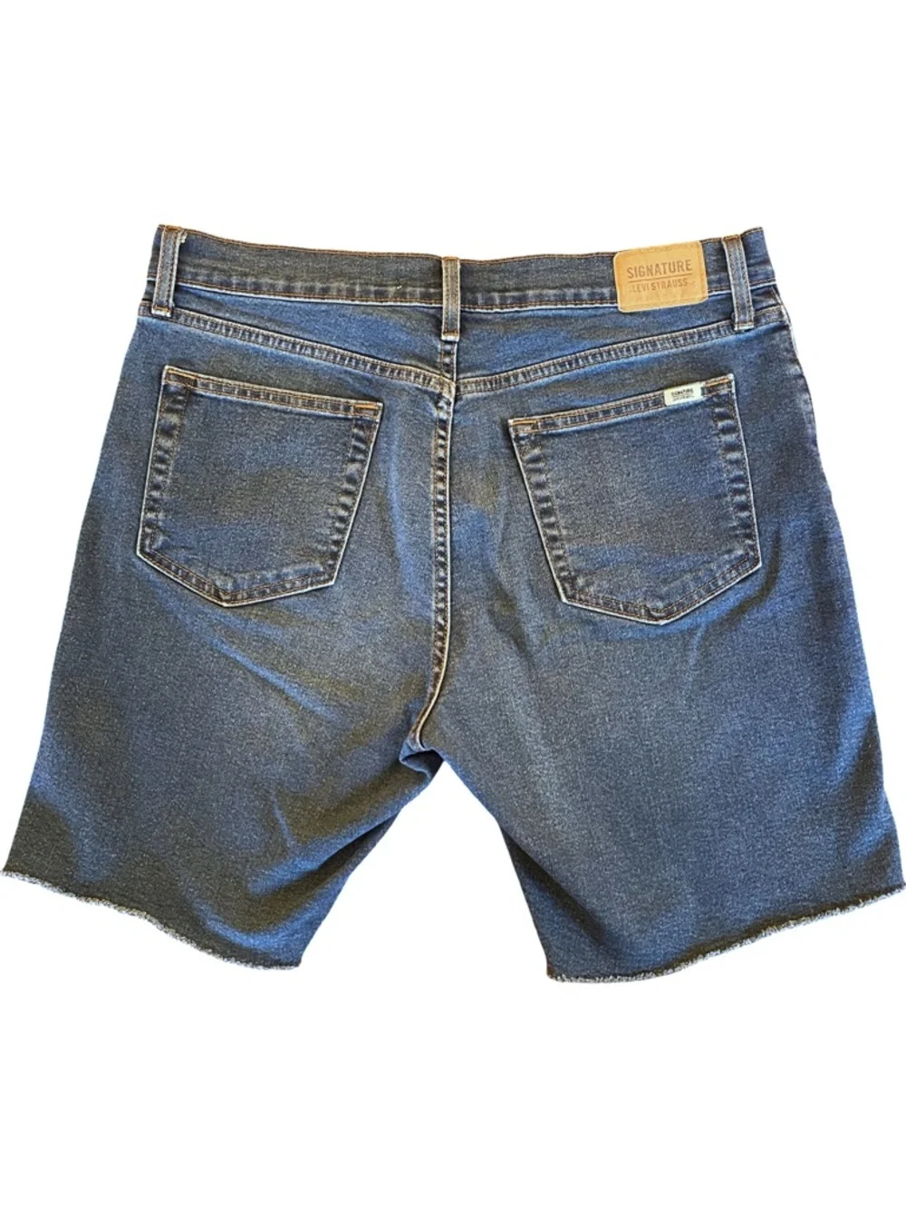 Signature by Levi Strauss Heritage High-Rise Bermuda Denim Jean Shorts - Size 12 - Picture 2 of 7